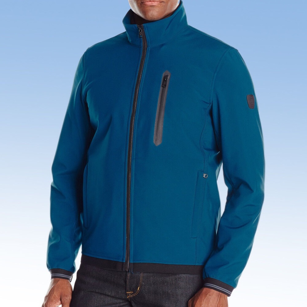 London by London Fog Men's Soft Shell 3 in 1 Jacket with Removable Vest Small